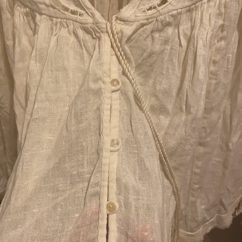 Free People Doin’ It Right Blouse - Ivory - Picture 4 of 8